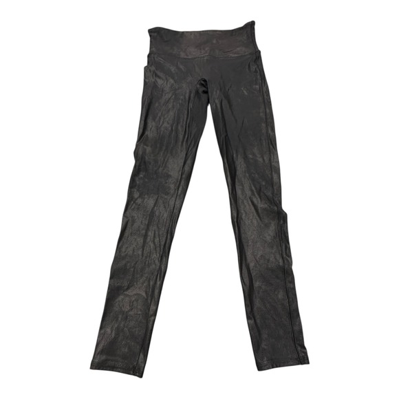Spanx Faux Leather Leggings Women's Black High Waisted‎ Size Large - Picture 8 of 14